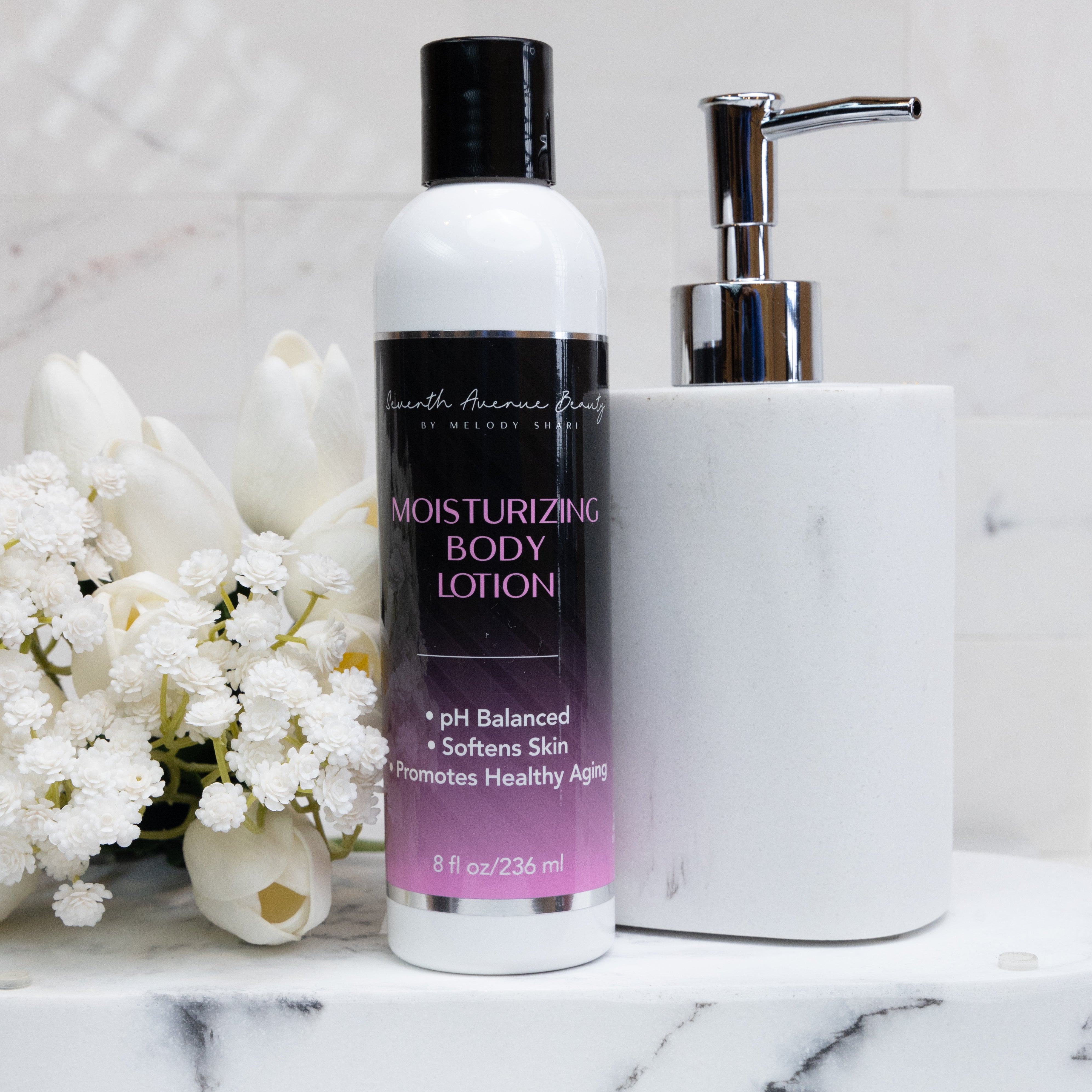 Moisturizing Vegan Body Lotion with Shea Butter, Calendula Oil & Aloe for Skin Repair