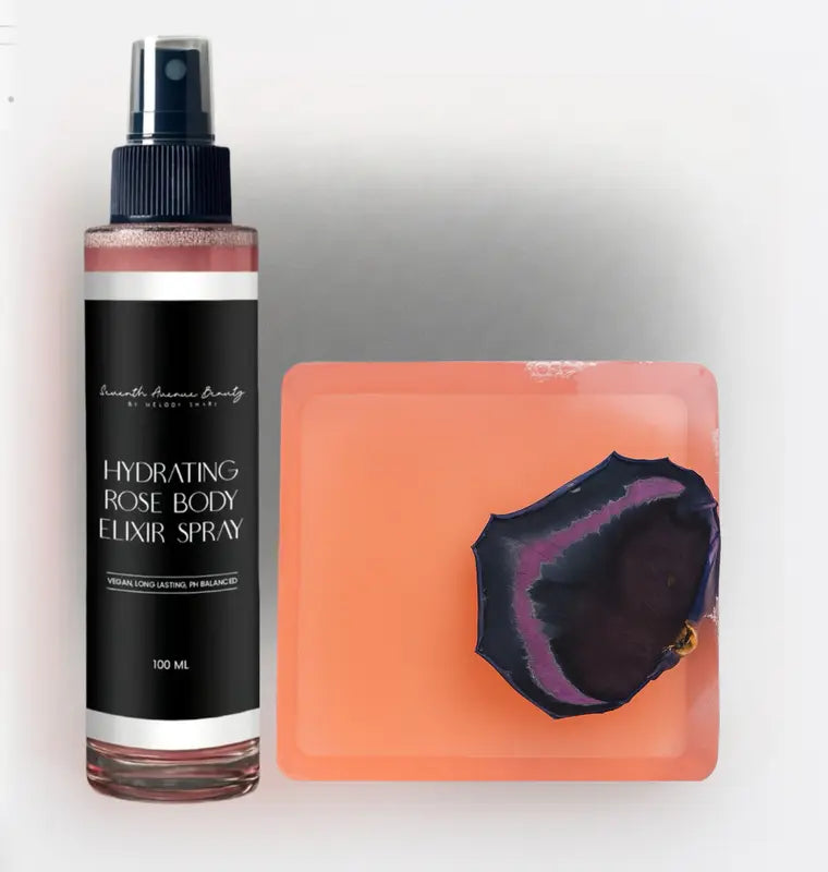 Rose Nature Crafted Vegan Soap & Rose Elixir Spray Duo