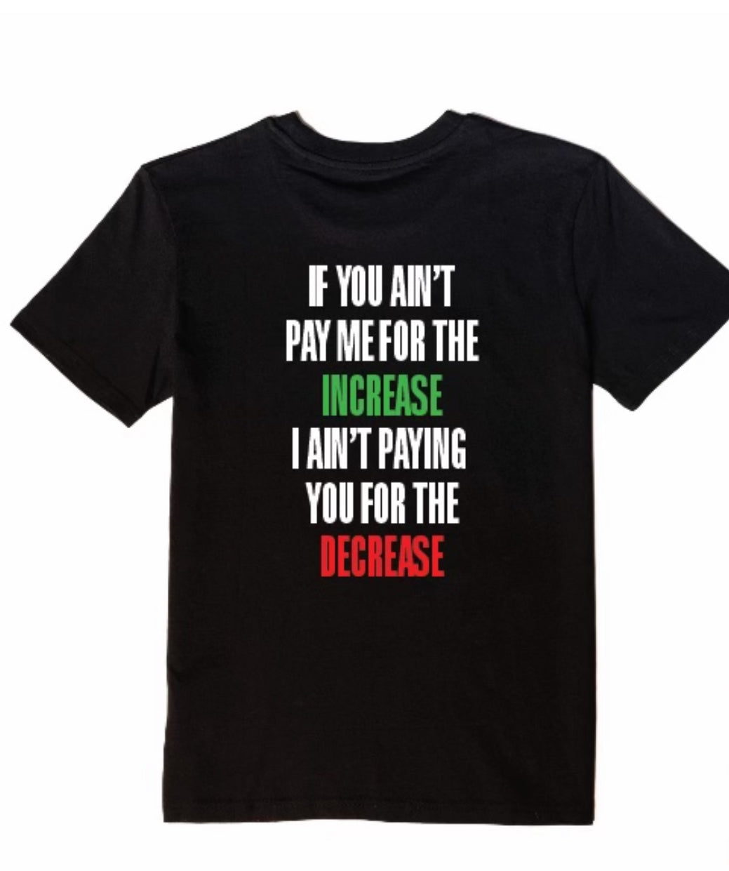If You Ain't Pay Me For the Increase T-Shirt