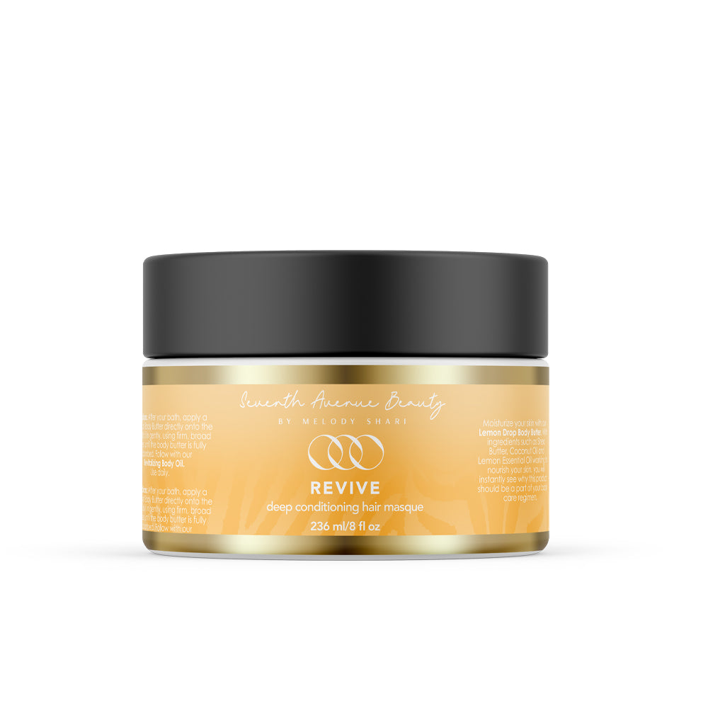 Revive - Vegan Deep Conditioning Hair Masque with Argan, Olive Oil & Rice Protein for Added Hair Strength