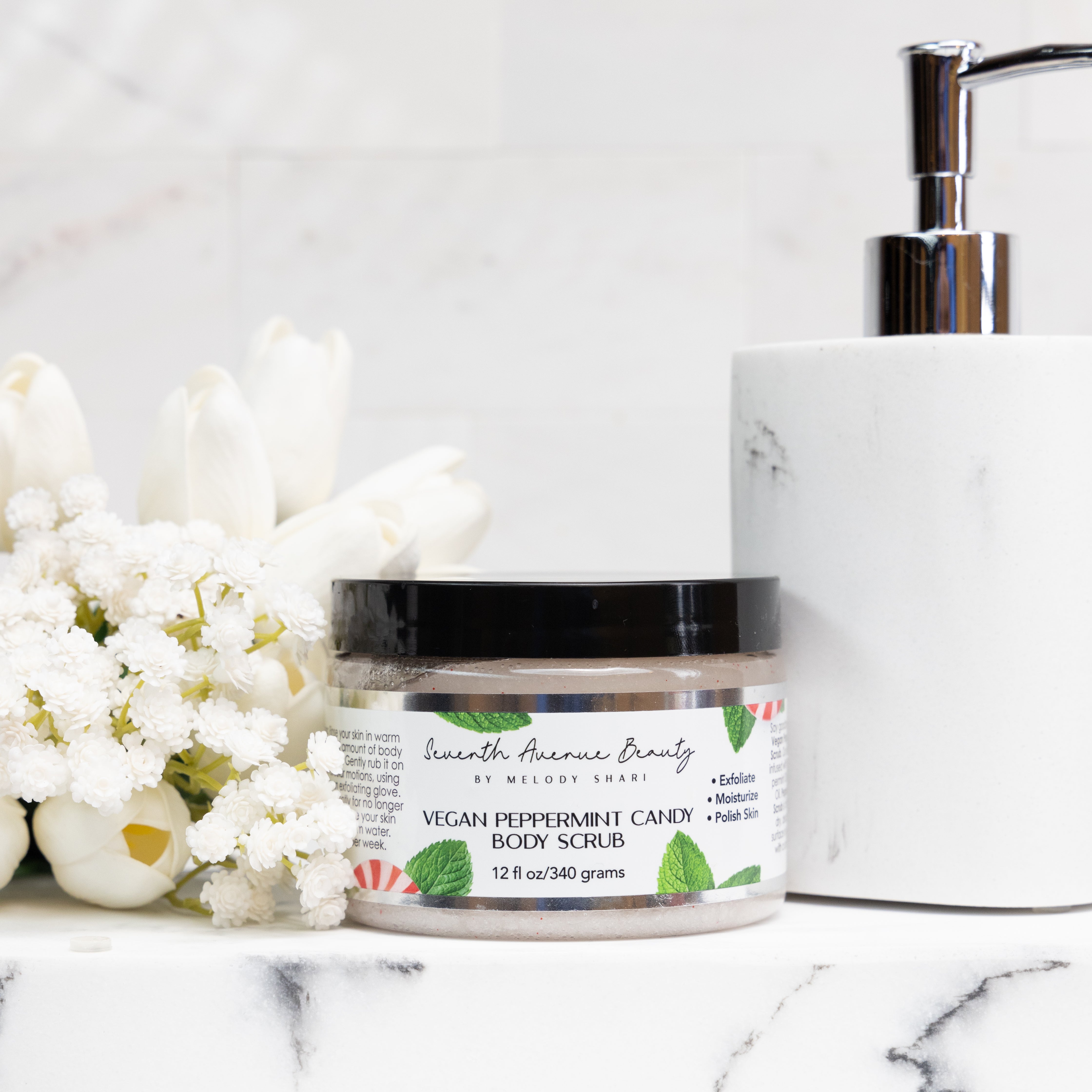 Vegan Peppermint Candy Body Scrub