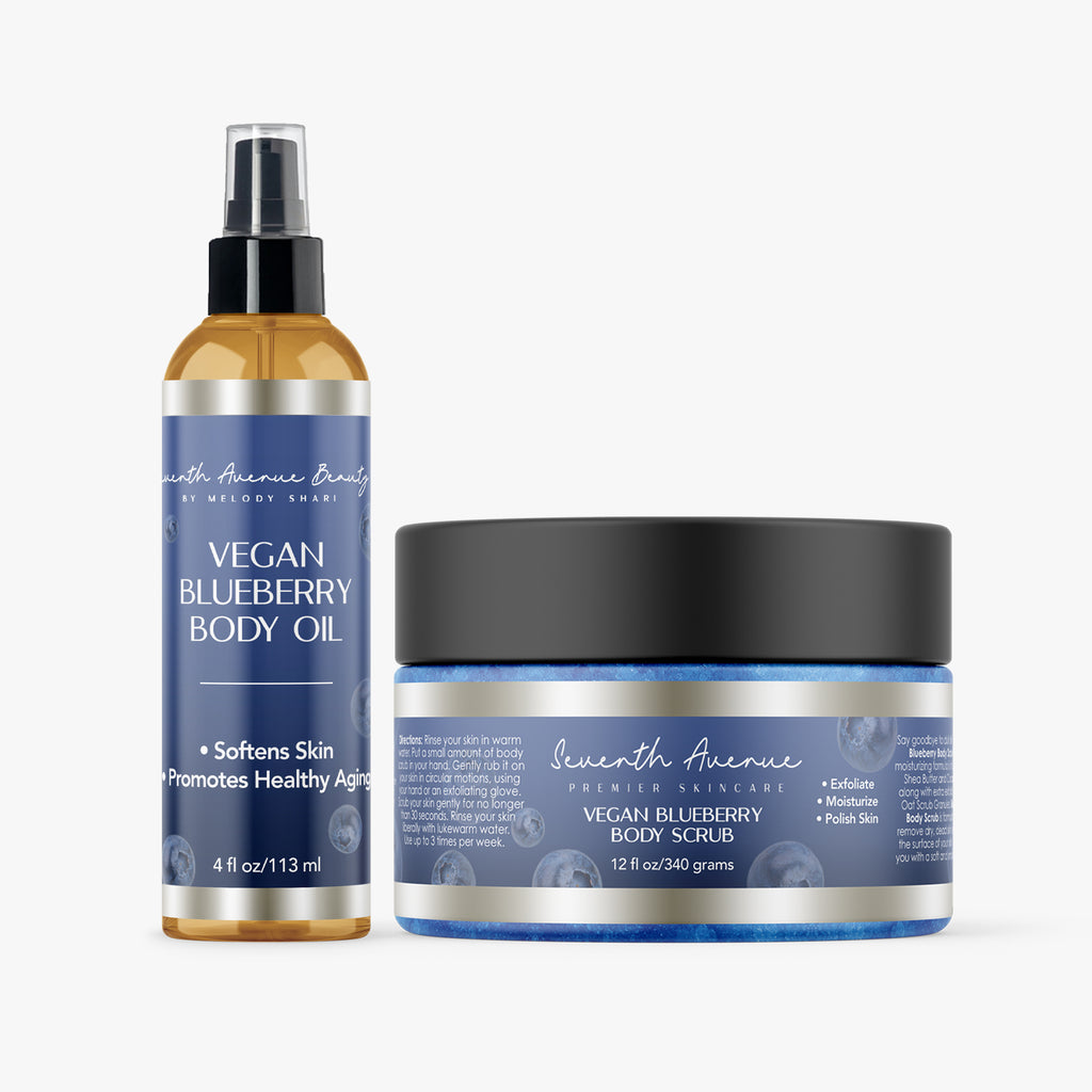 Vegan Blueberry Scrub & Oil Duo