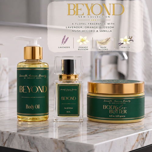 BEYOND collection — lavender, orange blossom, musk accord and vanilla