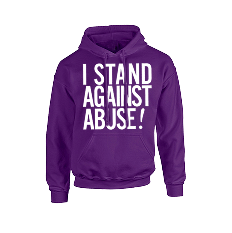 DV Awareness Hoodie-I Stand Against Abuse