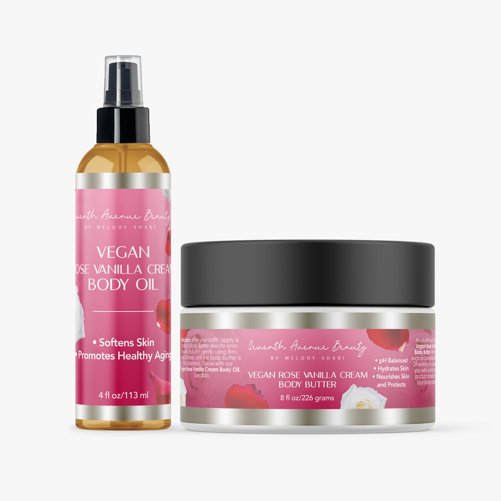 Rose Vanilla Cream Butter & Oil Duo