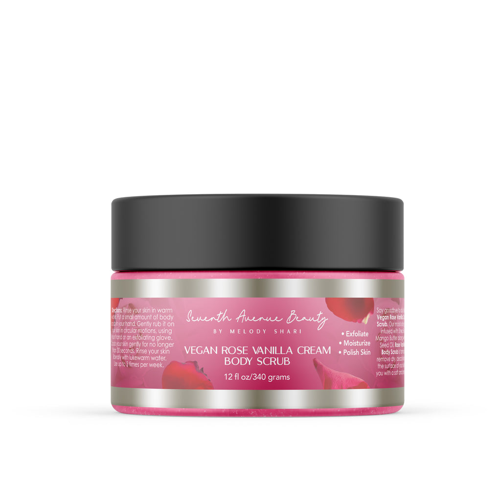 Vegan Rose Cream Vanilla Scrub