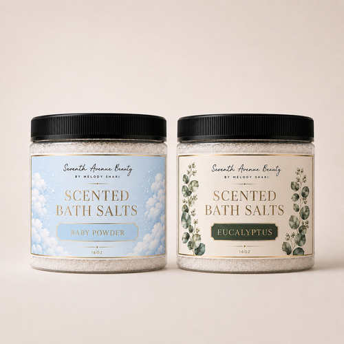 Scented Bath Salt Duo — Eucalyptus & Baby Powder