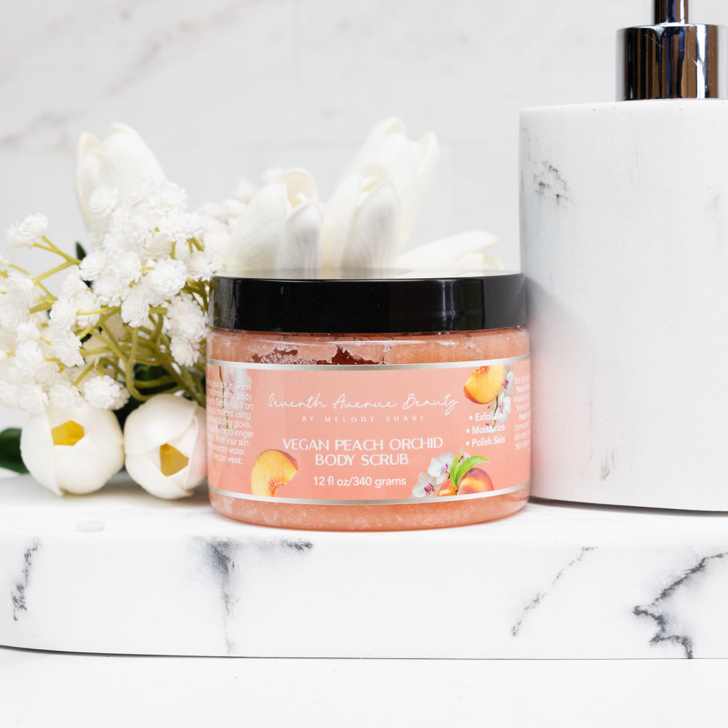 Vegan Peach 🍑 Orchid Exfoliating Body Scrub